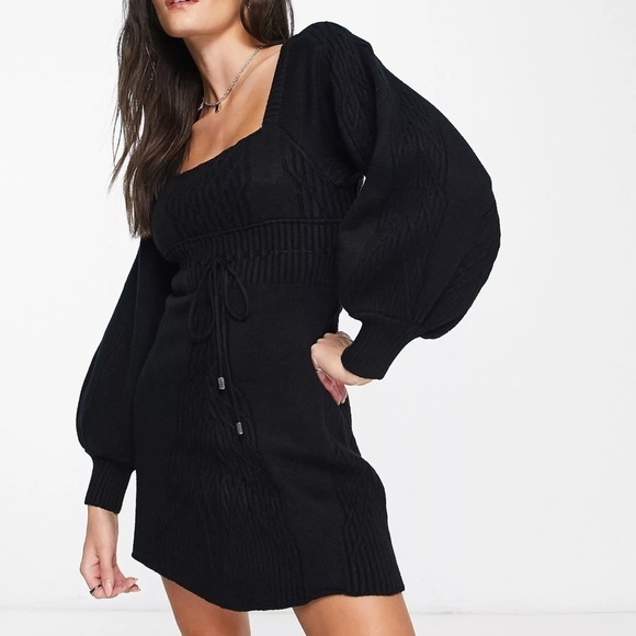 Free People Emmaline Balloon Sleeve Sweater Dress - Picture 1 of 10